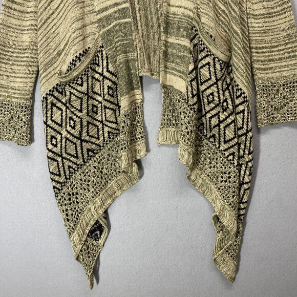 Akira Chicago Sweater Cardigan Womens Large Waterfall Boho Southwestern Soft - Picture 4 of 14